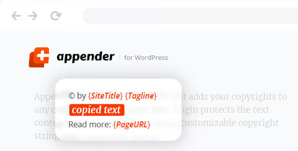 Appender – Copycat Content Protection Plugin