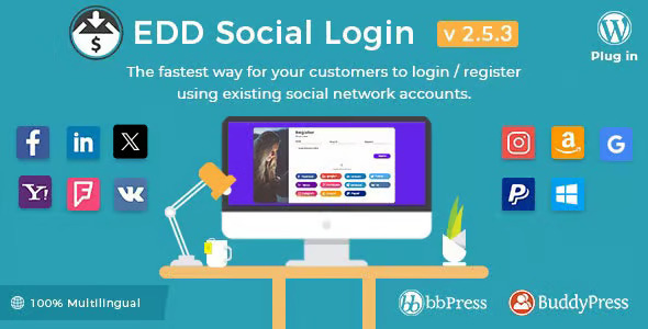 Easy Digital Downloads – Social Login