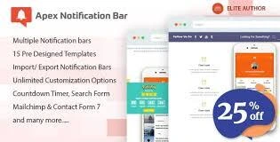 Apex Notification Bar Plugin v2.1.8